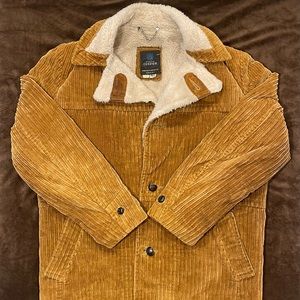 VINTAGE Corduroy Fleece lined jacket